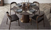 Nordic Style Solid Wooden Built Round Shaped Dining Table Set - Lixra
