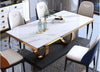 Exemplary Contemporary Design Sumptuous Marble-Top Dining Table Set / Lixra