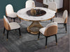 Exclusive Home Inspired Round Shaped Marble Top Dining Table Set - Lixra