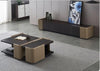 Futuristic Designed Rustic Wooden Coffee Table and TV Stand - Lixra