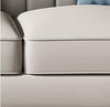 Matte Finish Stainless Steel Framed Leather Sofa Set - Lixra