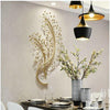 Trendy Decorative Exclusive Golden Finish Metal Wall Hanging - Lixra