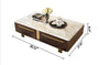 Luxurious Modern Stylish Marble Top Coffee Table and TV Stand - Lixra
