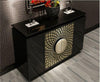 Lavishing Metallic Finish Wooden Side Cabinet - Lixra