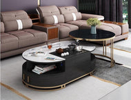Modern Coffee Table with Marble Top / Lixra