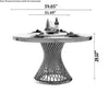 Contemporary Exemplary Solace Round Marble-Top Dining Table Set / Lixra