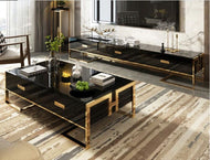 Modern Wooden Glossy Coffee Table and TV Stand / Lixra