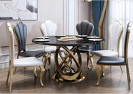 Modern Luxurious Marble Dining Table Set / Lixra