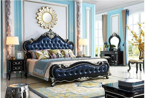 Milan European Design Luxurious Leather Bed / Lixra