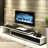 Contemporary Designed Rustic Built Glass Top Coffee Table and TV Stand - Lixra