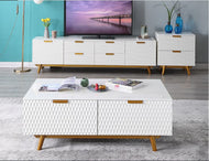 Wooden Coffee Table TV Stand and Side Table / Lixra