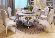 Elegant Designed Marble Dining Table Set / Lixra