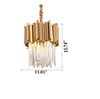 Twirl Design Gold And Chrome Metal Finish Pendant Crystal Chandelier - Lixra