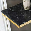 Contemporary Aristocratic Style Marble Top Accent Table - Lixra