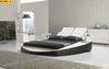 Modern Multifunctional Luxurious Look Round Leather Bed - Lixra