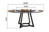 Incredible Artistic Look Home Comfort Marble Top Dining Table - Lixra
