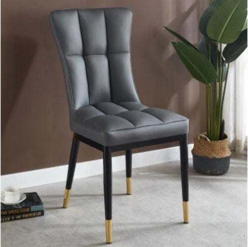 Restaurant Style Look Light Luxury Leather Dining Chairs - Lixra