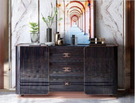 Ultimate Designed Wooden Black Buffet Table / Lixra