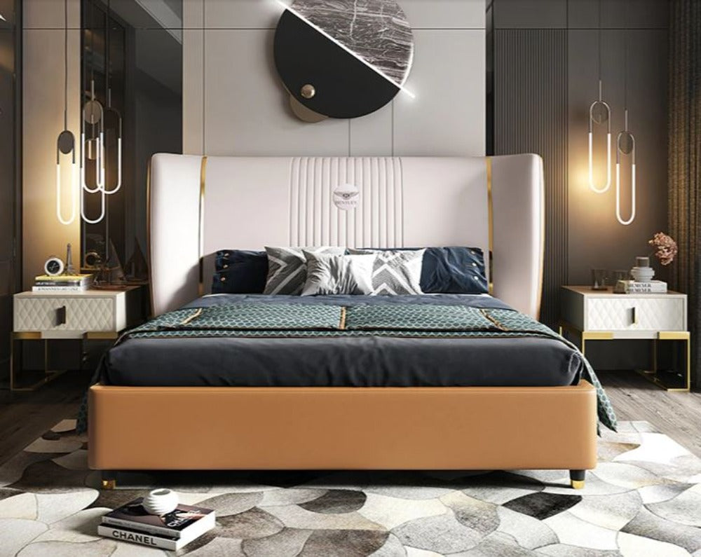 Exclusive Modern Design Leather Bed / Lixra
