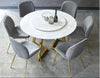 Contemporary Elegant Designed Luxurious Look Marble Top Dining Table Set - Lixra