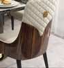 Multipurpose Luxurious Wooden Polished Leather Dining Chairs - Lixra