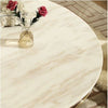 Italian Style Fine Finish Metallic Base Marble Top Coffee Table - Lixra