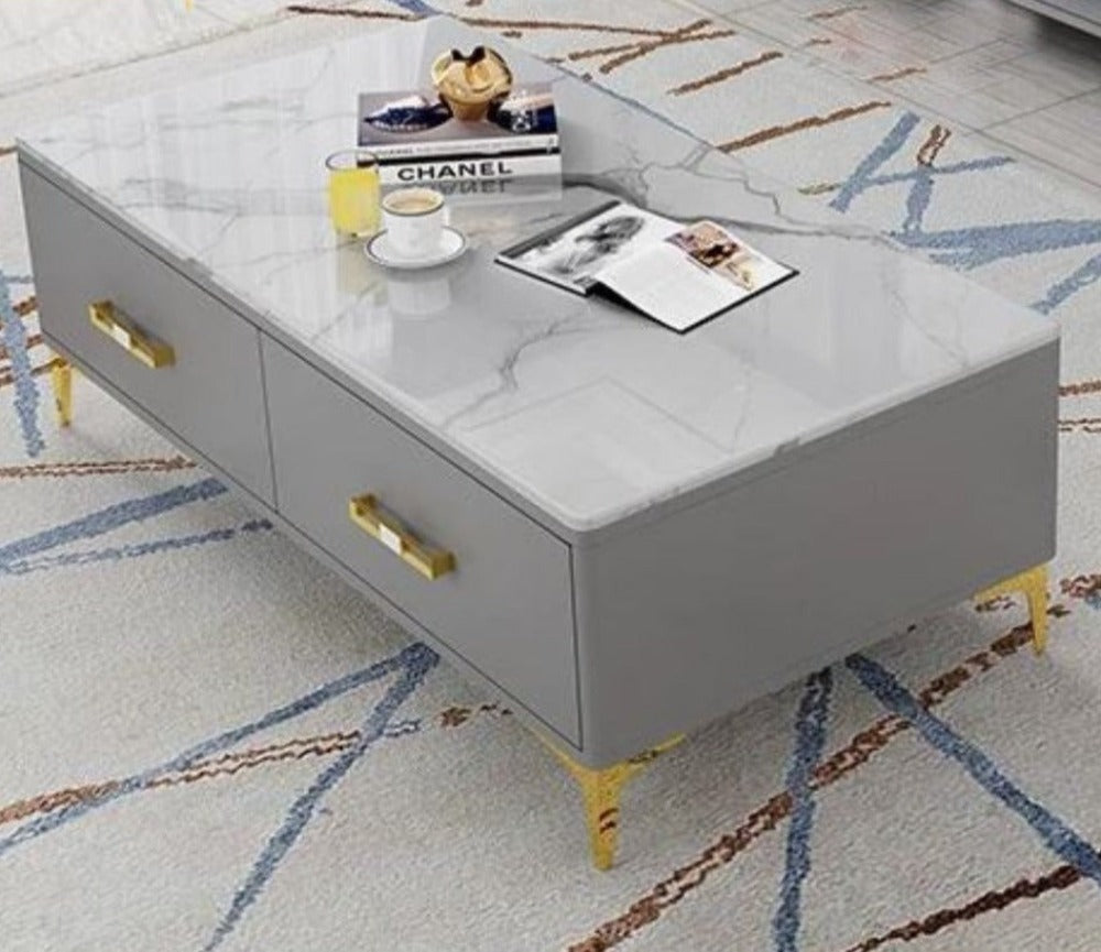 Luxurious Marble Top Coffee Table / Lixra