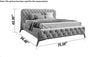 Concrete Superfluous Tufted Designed Luxurious Leather Bed - Lixra 
