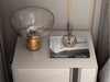 Light Luxury Wooden Finish Space Saving Bedside Night Stand - Lixra