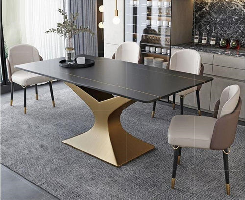 Exclusive Multipurpose Modern Designed Marble Top Dining Table Set - Lixra