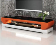 Modern TV Stand with Glass Table Top / Lixra