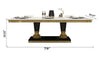 Magnificent Look Luxurious Marble Top Dining Table - Lixra
