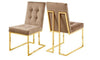 Contemporary Stylish Luxurious Velvet Dining Chairs - Lixra