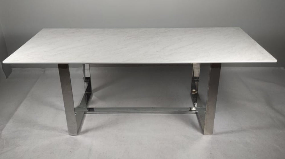 Concrete Construct Fine Finish Marble Dining Table - Lixra