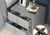 Light Luxury Storage Efficient Wooden Finish Bedside Night Stand - Lixra