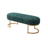 Line Design Modern Endearing Velvet Fabric Ottoman - Lixra