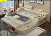 Smart Design Home Relief Comfy Leather Bed-Lixra