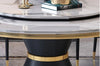 Exquisite Lavish Round Dining Table Set With Lazy Susan / Lixra