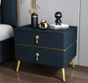 Italian Style Modern Designed Wooden Finish Bedside Night Stand  - Lixra