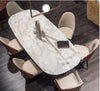 High Defined Modern Luxurious Marble Top Dining Table Set - Lixra