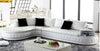 Concrete French Style Cozy Leather Sectional Sofa Set - Lixra
