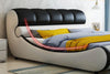 Rich Aesthetic Look Luxurious Leather Bed - Lixra