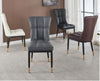 Restaurant Style Look Light Luxury Leather Dining Chairs - Lixra