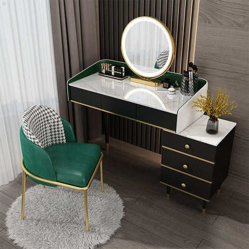 Contemporary Design Marble-top Splendacious Dresser Set - Lixra