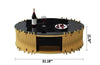 High Quality Steel Framed Marble Top Plated Coffee Table - Lixra