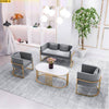 Glossy Finish Luxurious Look Velvet Sofa Set - Lixra
