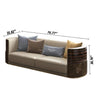 Luxurious Rustic Look Modern Leather Sofa Set - Lixra