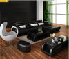 Impressive Spectacular Interior Designed L-Shaped Leather Sectional Sofa Set - Lixra