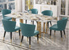 Magnificent Look Matte Finish Marble Top Dining Table Set - Lixra