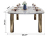 Restaurant Style Newly Designed Luxurious Marble Top Dining Table Set - Lixra
